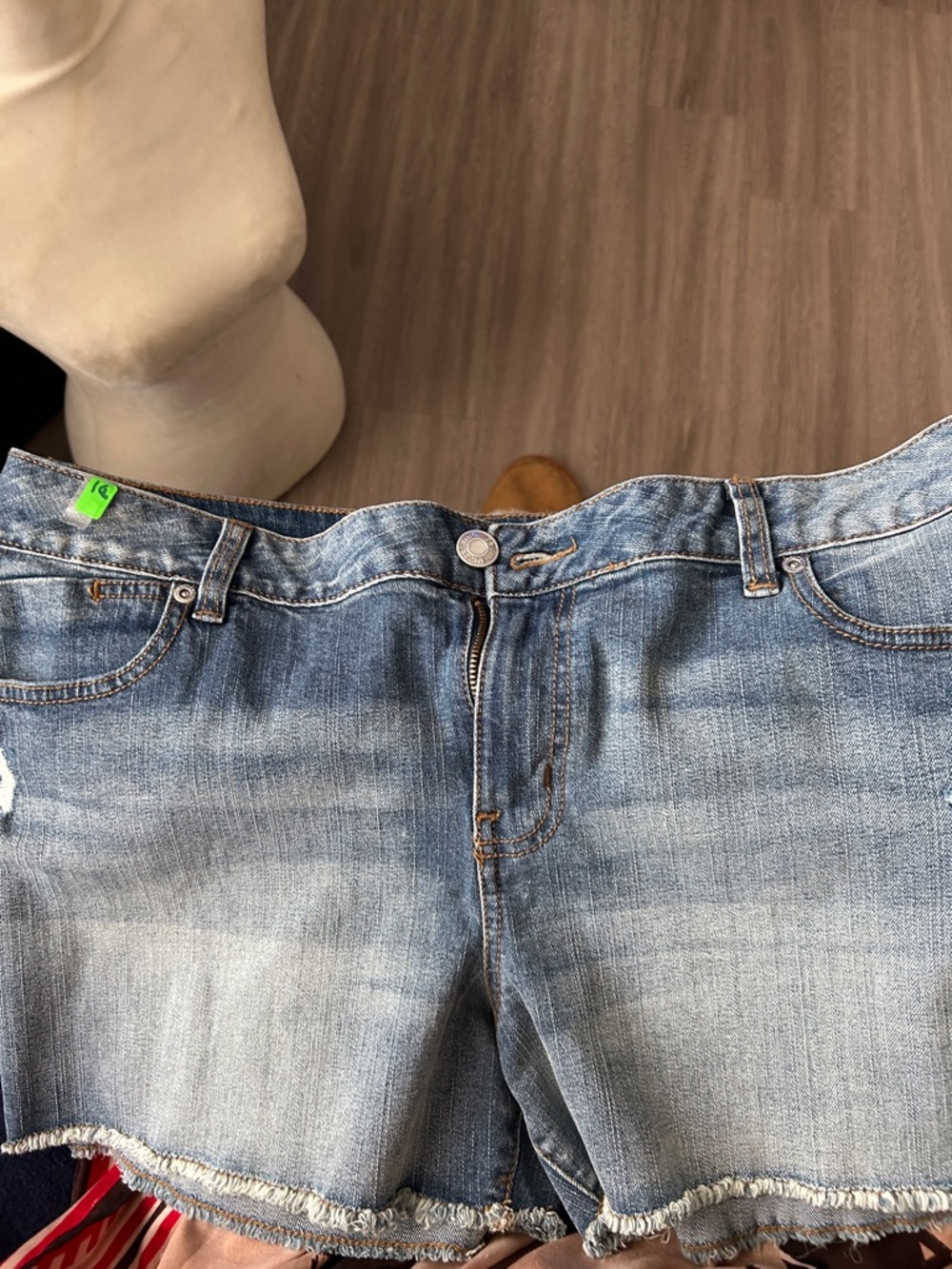 Maurices Light Wash Denim Shorts - Blue